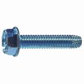 Midwest Fastener Sheet Metal Screw, 5/16"-18 x 1-1/2 in, Zinc Plated Steel Hex Head Hex Drive, 8 PK 38412